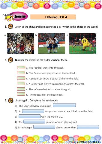 listening unit 4
