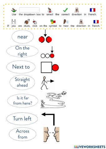 Directions in French