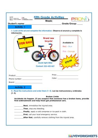 5th Grade Diagnostic 01