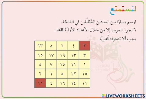 الأعداد الأولية٢- لنستمتع