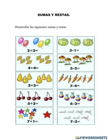 Sumas y restas