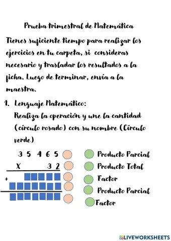 Prueba multiplicación
