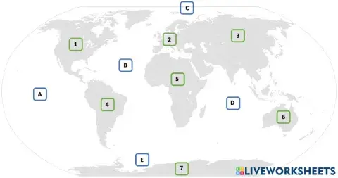 Les continents et les océans