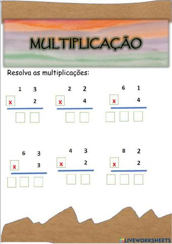 Multiplicação Básica c 2