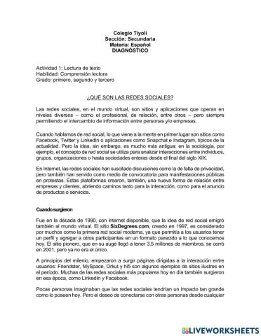 Diagnostico español