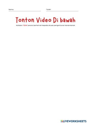 Katakan TIDAK Secara Berhemah