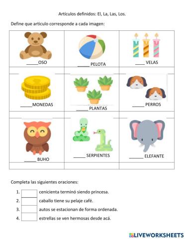 Artículos definidos