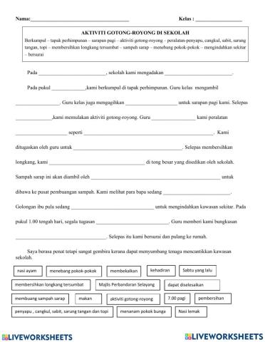 Karangan gotong-royong