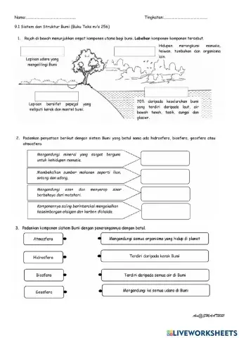 9.1 Sistem dan Struktur Bumi