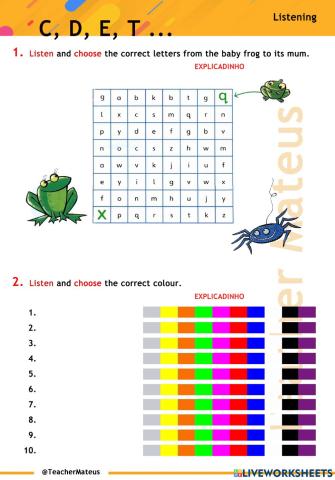 Letters - Kids - Listening