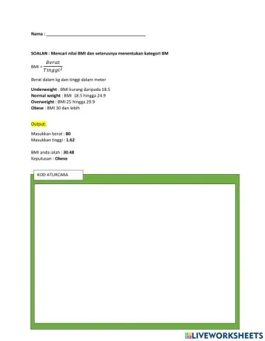 Python - latihan struktur kawalan pelbagai pilihan