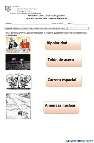 Guerra fría y sus características