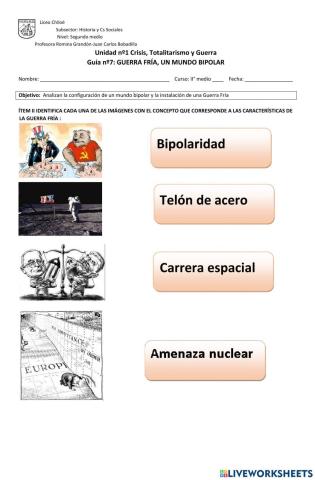 Guerra fría y sus características