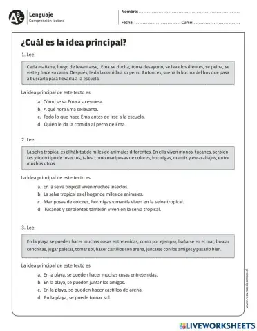 Idea principal