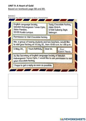 UNIT 9: A Heart of Gold