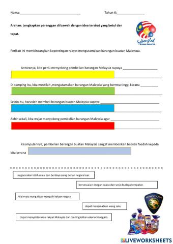 Utamakan barangan buatan malaysia