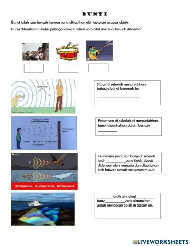 Latihan Unit 6 Bunyi Sains Tahun 4