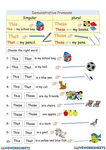 Demonstrative pronouns