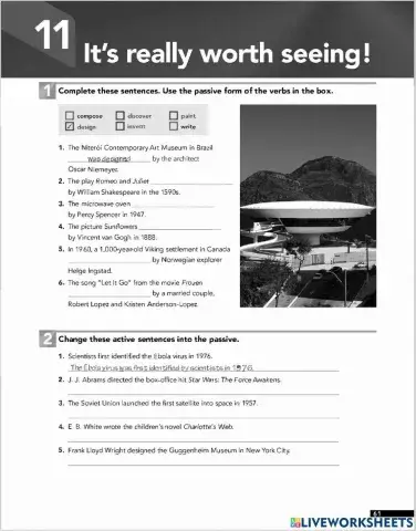 Passive voice with by (simple past)