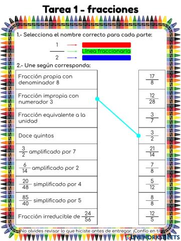 Fraccionando en casa nº1