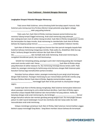 Pelanduk Mengajar Memerang