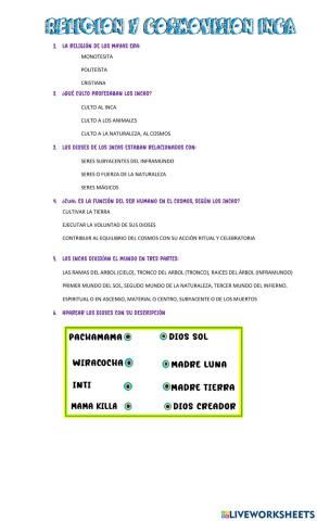 Religión y cosmovisión inca