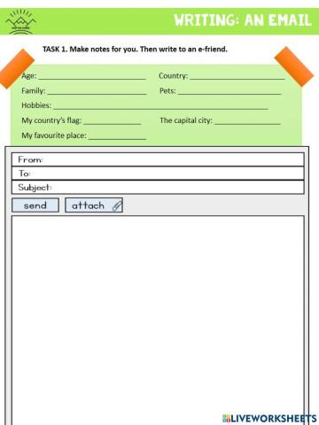 Writing: an email