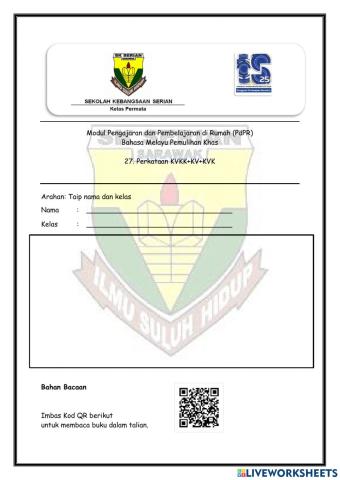 27. Perkataan KVKK+KV+KVK