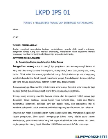 Lkpd 01 ruang dan interaksi keruangan
