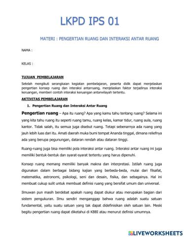 Lkpd 01 ruang dan interaksi keruangan
