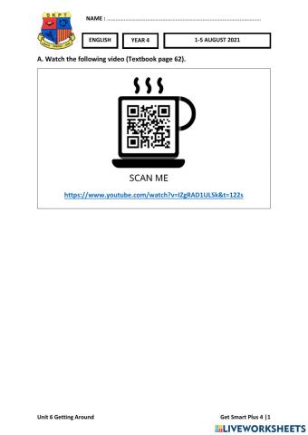 ENG Y4 Week 25 (1-5 AUG) Worksheets 3