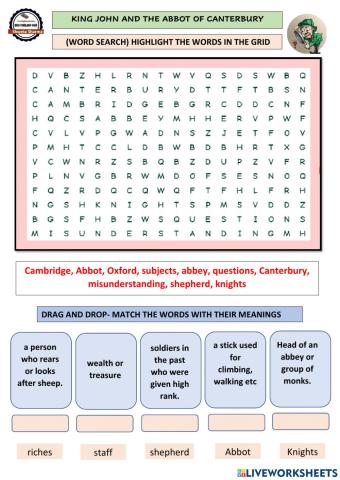 King john and the abbot of canterbury