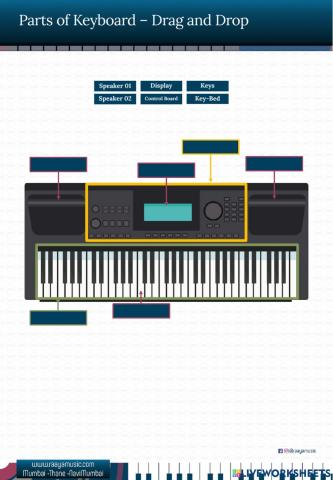 Parts of Keyboard – Drag and Drop