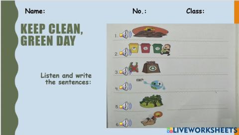 E-pen 6- Keep clean, green day