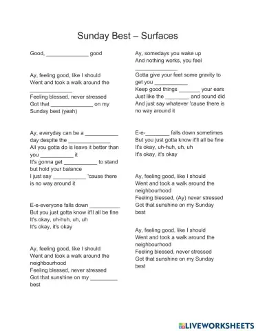 Listening - Song Lyrics