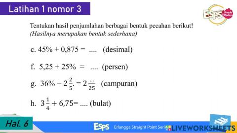 Latihan 1 no. 3 c, f, g, h
