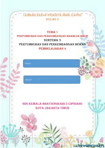 Lkpd kelas 3 tema 1 sub tema 3 pb 1