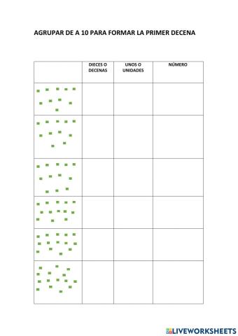 Agrupar de a 10