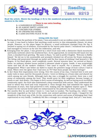 Spotlight 9 Task 9213