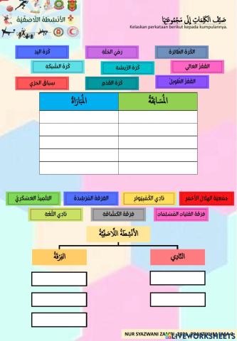 هيا نشترك في الأنشطة اللاصفية