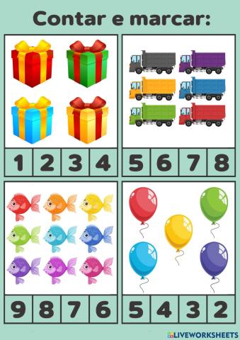 Contar e marcar até 9