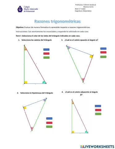 Razones trigonométricas