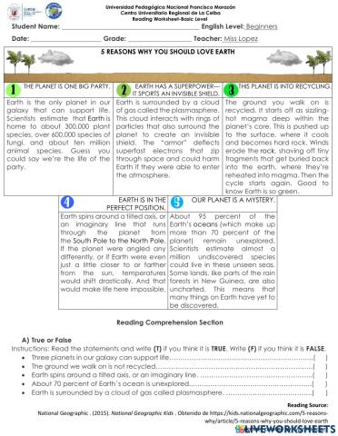 5 Reasons Why You Should Love Earth