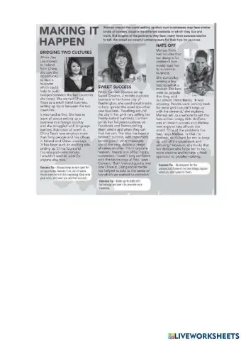 Success + Present Perfect Simple vs. Present Perfect Continuous