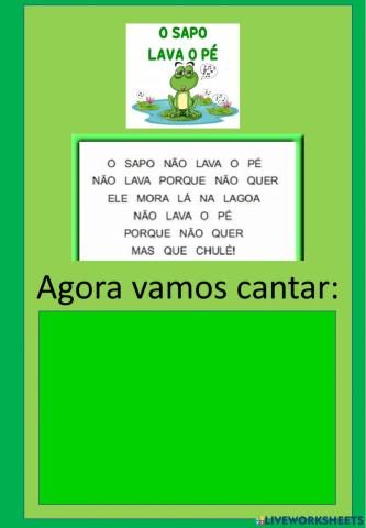 Música O sapo não lava o pé