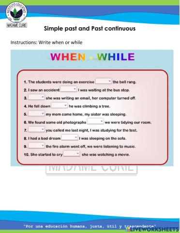 Week 21 simple past&past continuous