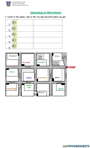 Listening to directions