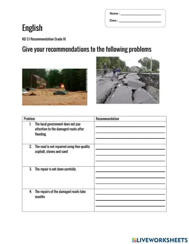 Writing Recommendation