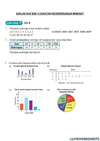 Sukatan kecenderungan memusat