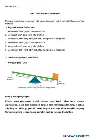 LKPD Pesawat Sederhana